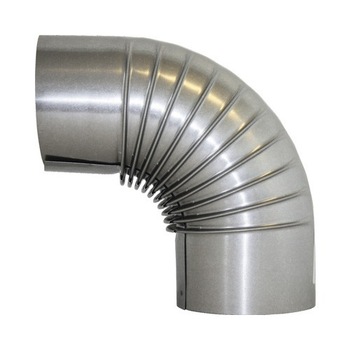 Cot semineu Bertrams 90°, diametru 120 mm, aluminizat la cald Cot semineu Bertrams 90°, diametru 120 mm, aluminizat la cald