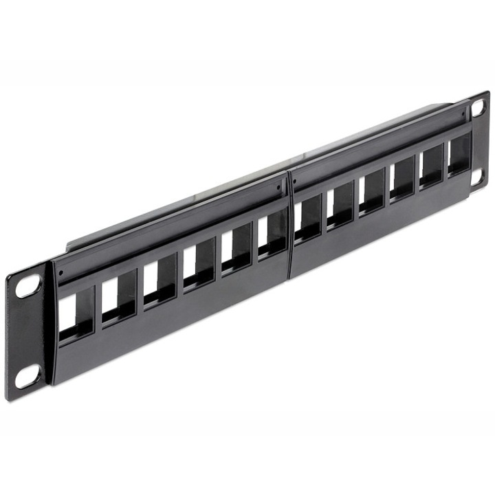 Delock 10" keystone patch panel, 12 portos (DL-43259)