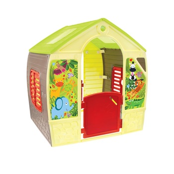 Casuta pentru gradina Happy House, cu usa, ferestre si geam in acoperis Casuta pentru gradina Happy House, cu usa, ferestre si geam in acoperis