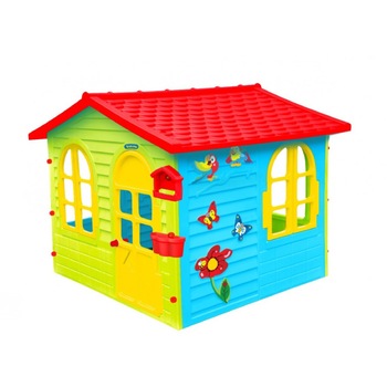 Casuta de joaca Garden House, usa si geamuri, hranitoare pentru pasari, 150 x 127 x 118 cm Casuta de joaca Garden House, usa si geamuri, hranitoare pentru pasari, 150 x 127 x 118 cm