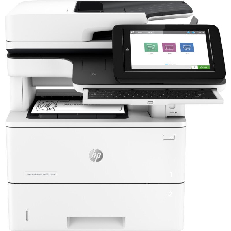 Multifunctionala HP LaserJet Managed Flow MFP E52645, Laser, Monocrom, A4, Retea, Duplex (Alb)