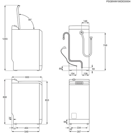 Masina de spalat rufe cu incarcare verticala Electrolux EW6TN5261, 6 kg, 1200 rpm, Clasa D, SensiCare, TimeSave, Start intarziart, Alb