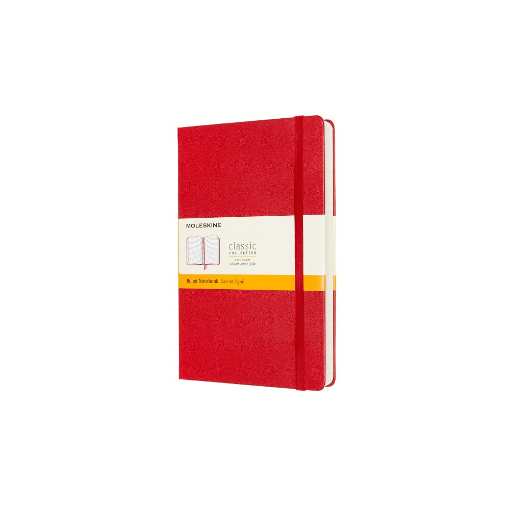 Agenda Moleskine, Classic Expanded Large, 70 g/m2, 13 x 21 cm, Rosu