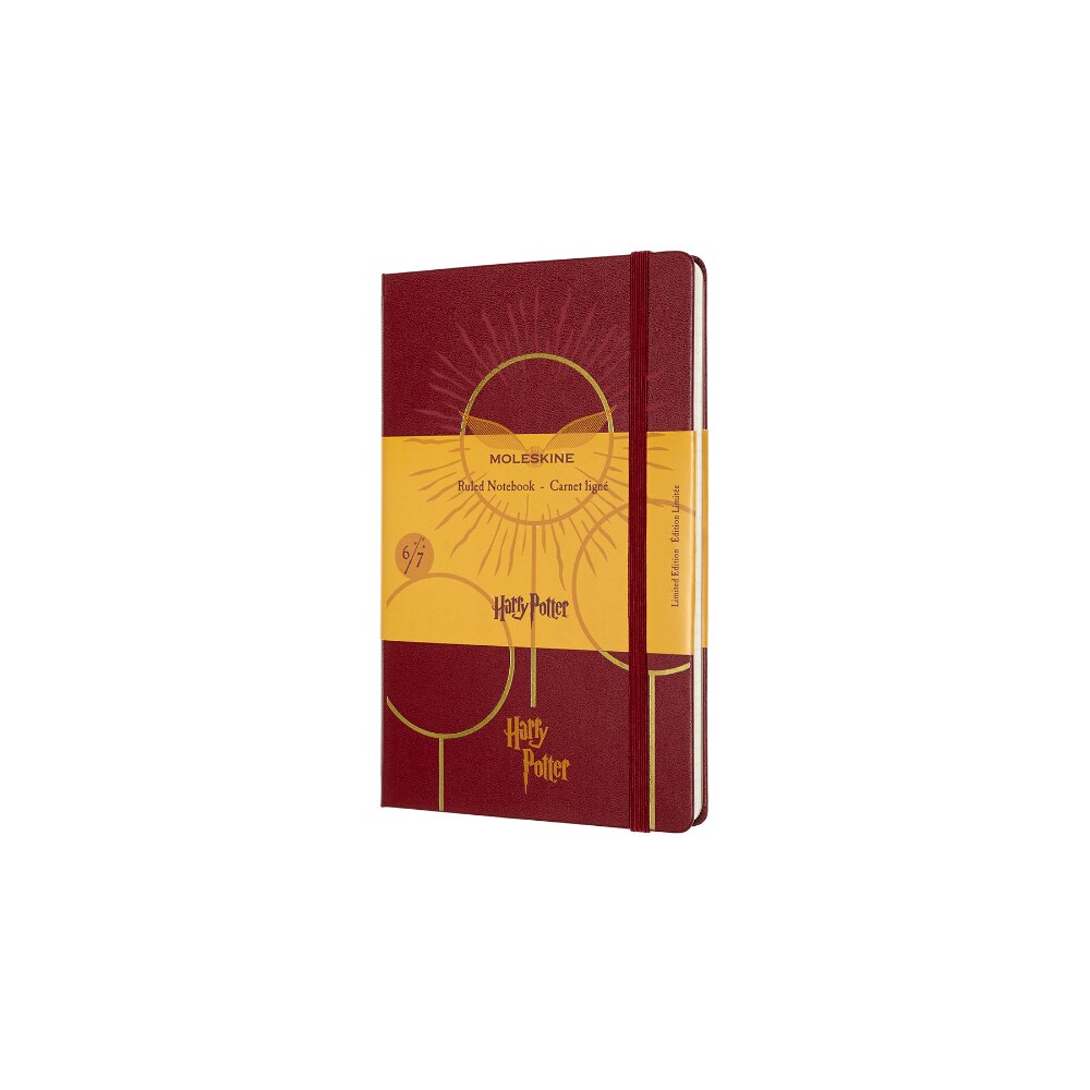 Agenda Moleskine, Harry Potter, Volumul 6, 13x21 cm, 70 g/m2, Visiniu