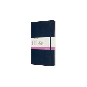 Agenda Moleskine, Classic Extra Collection, 13 x 21 cm, Bleumarin Agenda Moleskine, Classic Extra Collection, 13 x 21 cm, Bleumarin