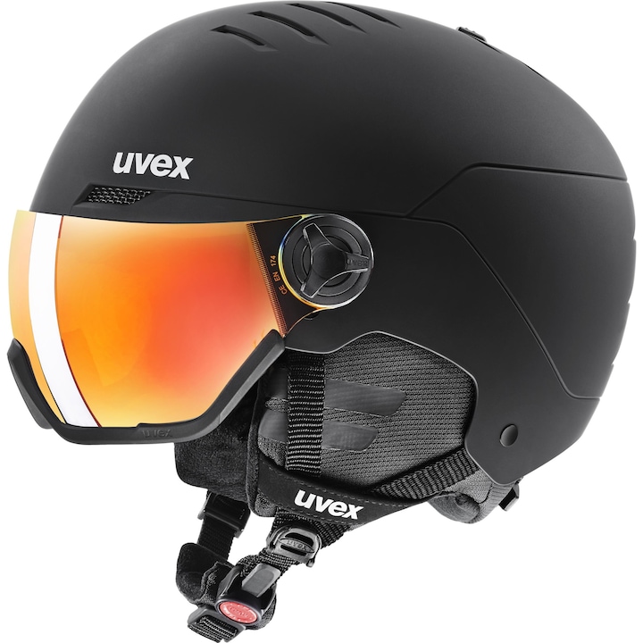 Casca ski Uvex WANTED VISOR, 54-58cm, negru