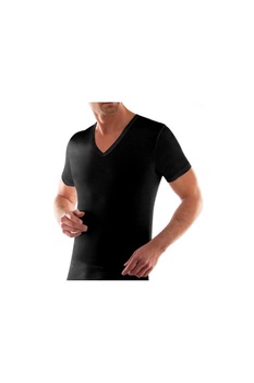 Tricou Barbati Liabel din bumbac, cu deolteu in V, Negru, 3XL Tricou Barbati Liabel din bumbac, cu deolteu in V, Negru, 3XL