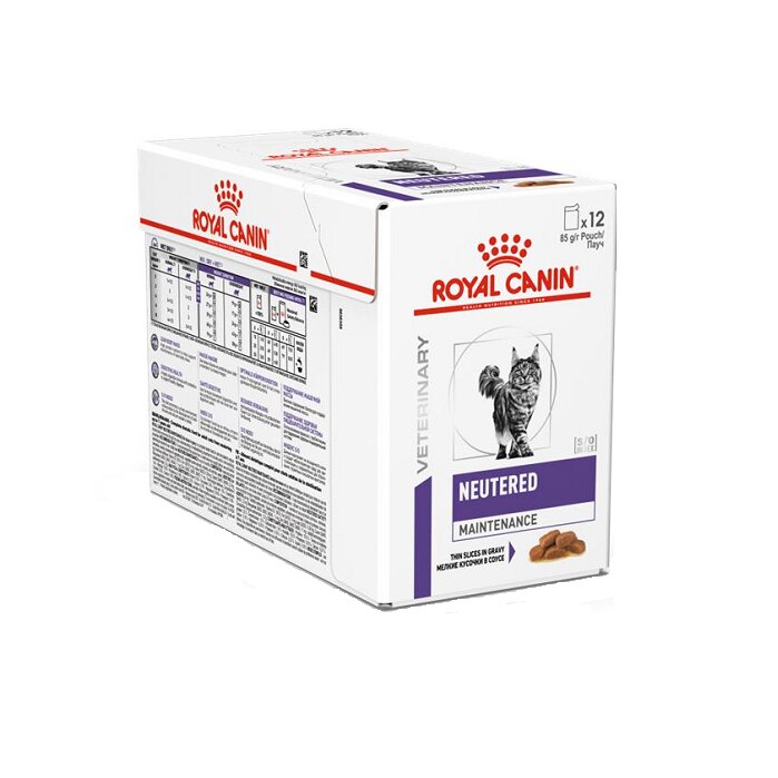 Set Hrana dietetica pentru pisici, Royal Canin Neutered Maintenance, 12x85 g