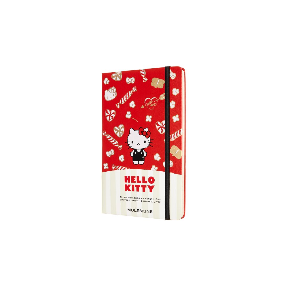 Notebook Moleskine, Hello Kitty, Hard Cover, 13x21, Rosu