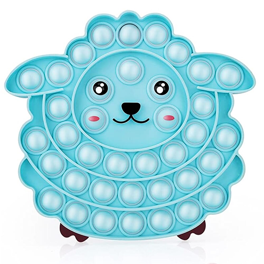 Jucarie Pop It Zenuk® - Oaie, Sensory Fidget Toy, Antistres, Albastru