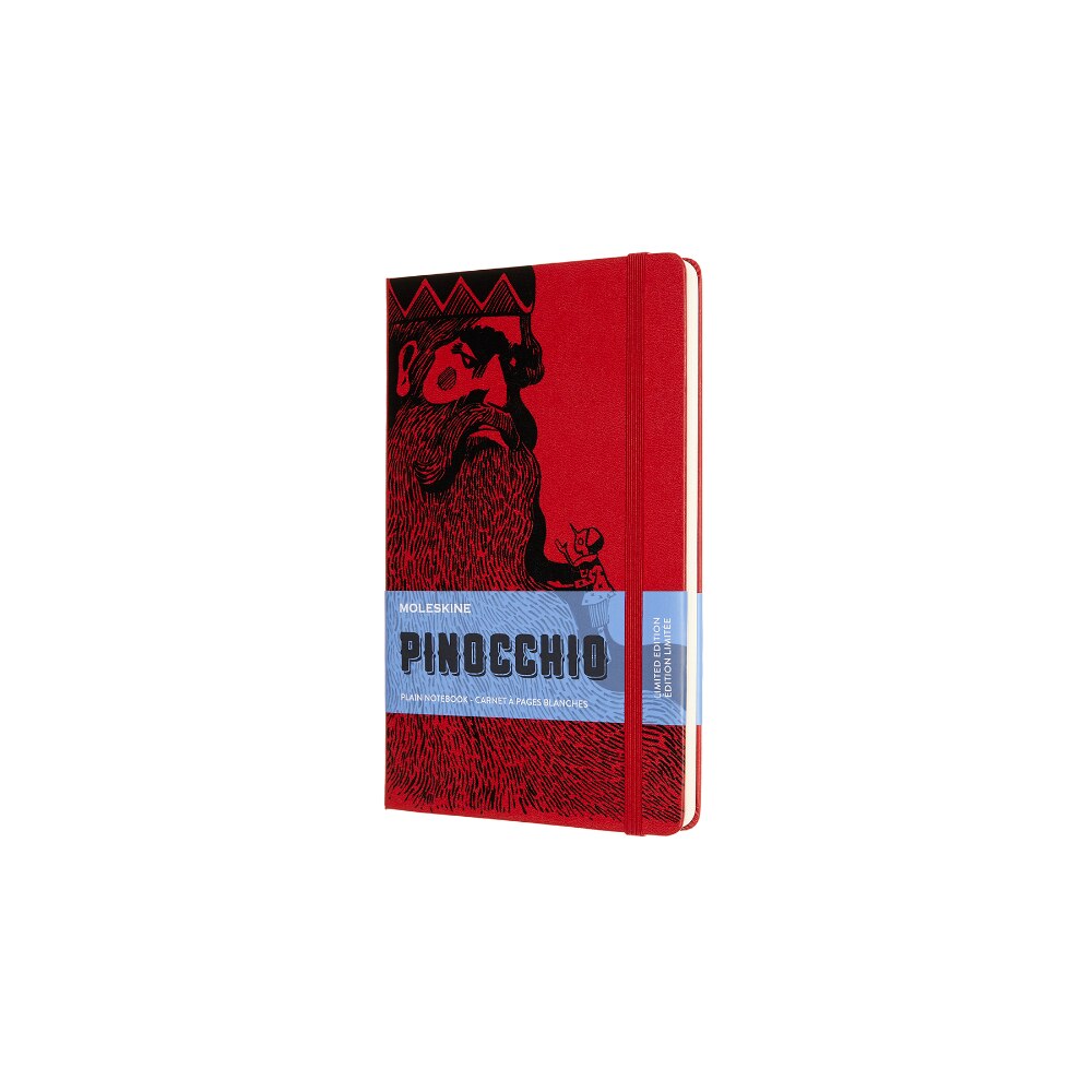 Notebook Moleskine, Pinocchio Mangiafuoco, Hard Cover, 13x21, Rosu