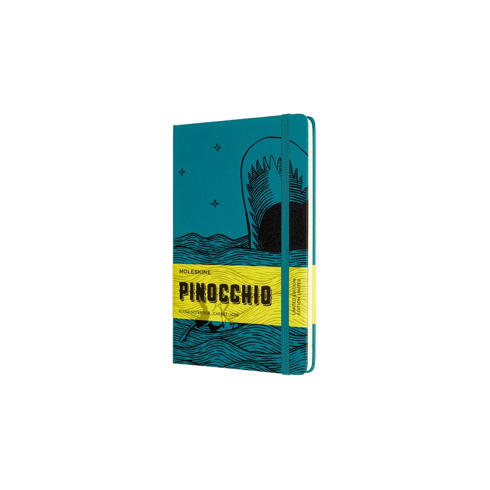 Notebook Moleskine, Pinocchio balena, Hard Cover, 13x21, Turcoaz