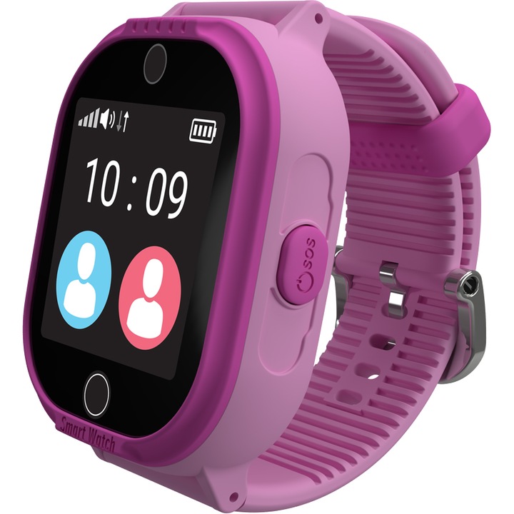Smartwatch за деца MyKi Watch 4 Lite с тройна локация (LBS, GPS, Wi-Fi), Непропусклив, Розов