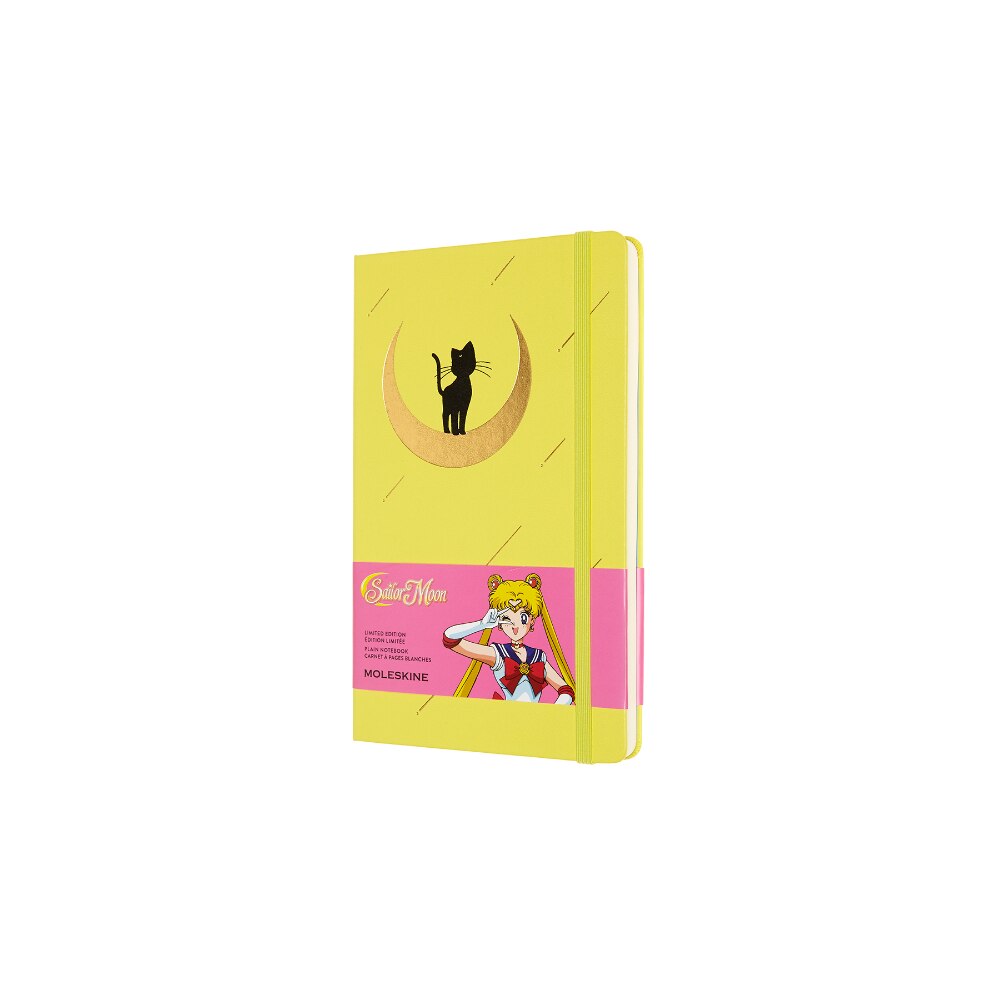Notebook Moleskine, Sailor Moon, Hard Cover, 13x21, Galben