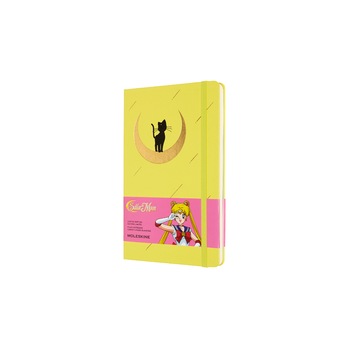 Notebook Moleskine, Sailor Moon, Hard Cover, 13x21, Galben Notebook Moleskine, Sailor Moon, Hard Cover, 13x21, Galben