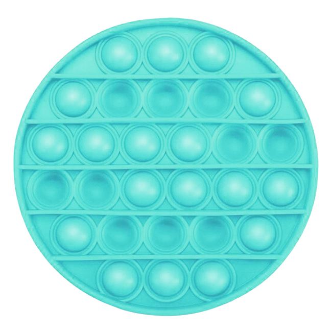 Jucarie din silicon, Zola®, atistres, ΒUBBLE FIDGET, rotunda, verde, 12 cm