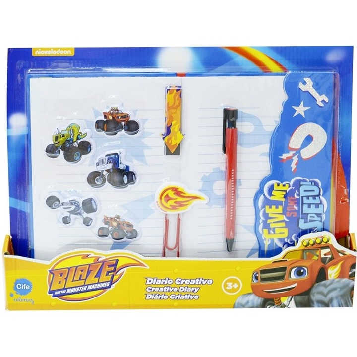 Творчески дневник Láng and the superverds с аксесоари - 26x34 см