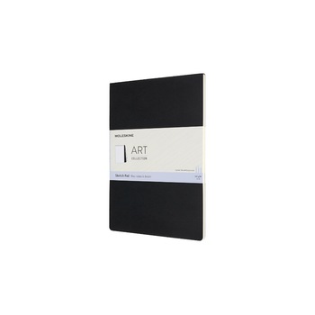 Bloc de schite Moleskine, 120 g/m2, A4, Negru Bloc de schite Moleskine, 120 g/m2, A4, Negru