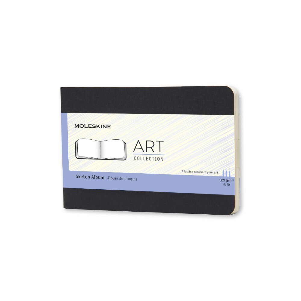 Album de schite Moleskine, 120g/m2, 9x14 cm, Negru