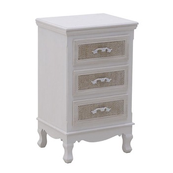 Dulapior/noptiera lemn, crem, 41x34x68 cm Dulapior/noptiera lemn, crem, 41x34x68 cm