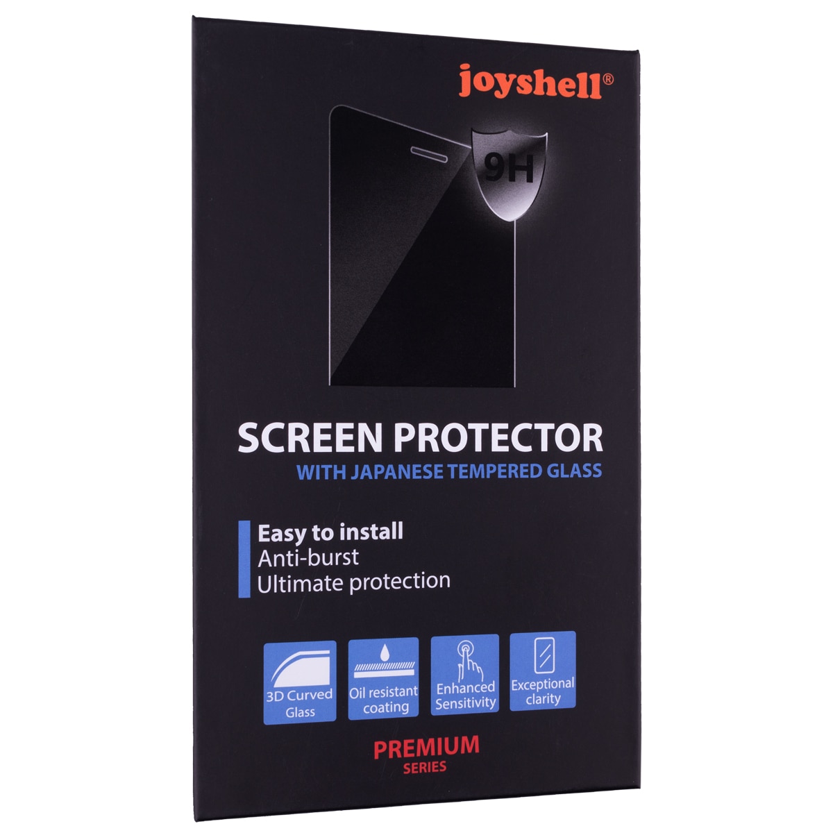 Folie sticla Joyshell pentru Huawei P Smart 2021, Protectie Ecran Full Cover, Full Glue, lipici pe toata suprafata, Negru