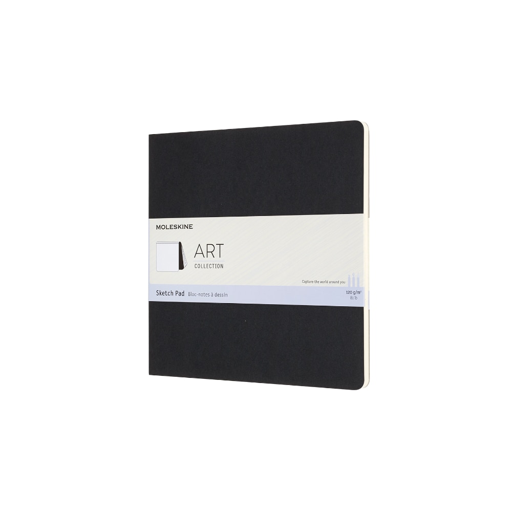 Bloc de schite Moleskine, 120g/m2, 19x19 cm, Negru