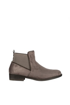 Botine dama Denisa, Gri, Gri Botine dama Denisa, Gri, Gri
