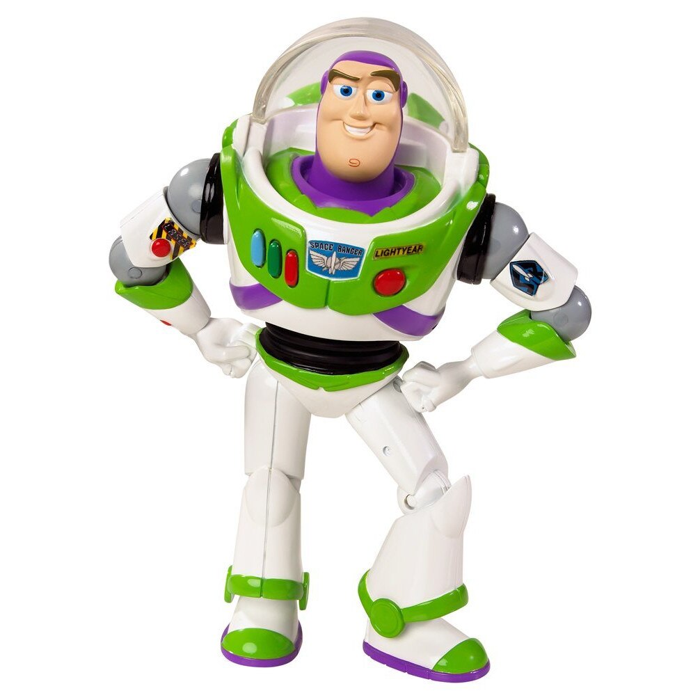 Jucarie Toy Story 3 Deluxe Action Figure Spin Kicking Buzz Lightyear, Original, 15 cm