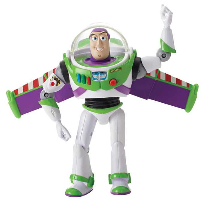Jucarie Toy Story 3 Deluxe Action Figure Space Wings Buzz Lightyear, Original, 15 cm