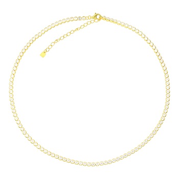 Lant din argint Manissi Tennis Round Gold, auriu Lant din argint Manissi Tennis Round Gold, auriu