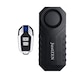 Alarma anti furt pentru biciclete si motociclete 113 db, JustZEN™ X2, senzor de vibratii ajustabil, impermeabila IP55, telecomanda, Negru
