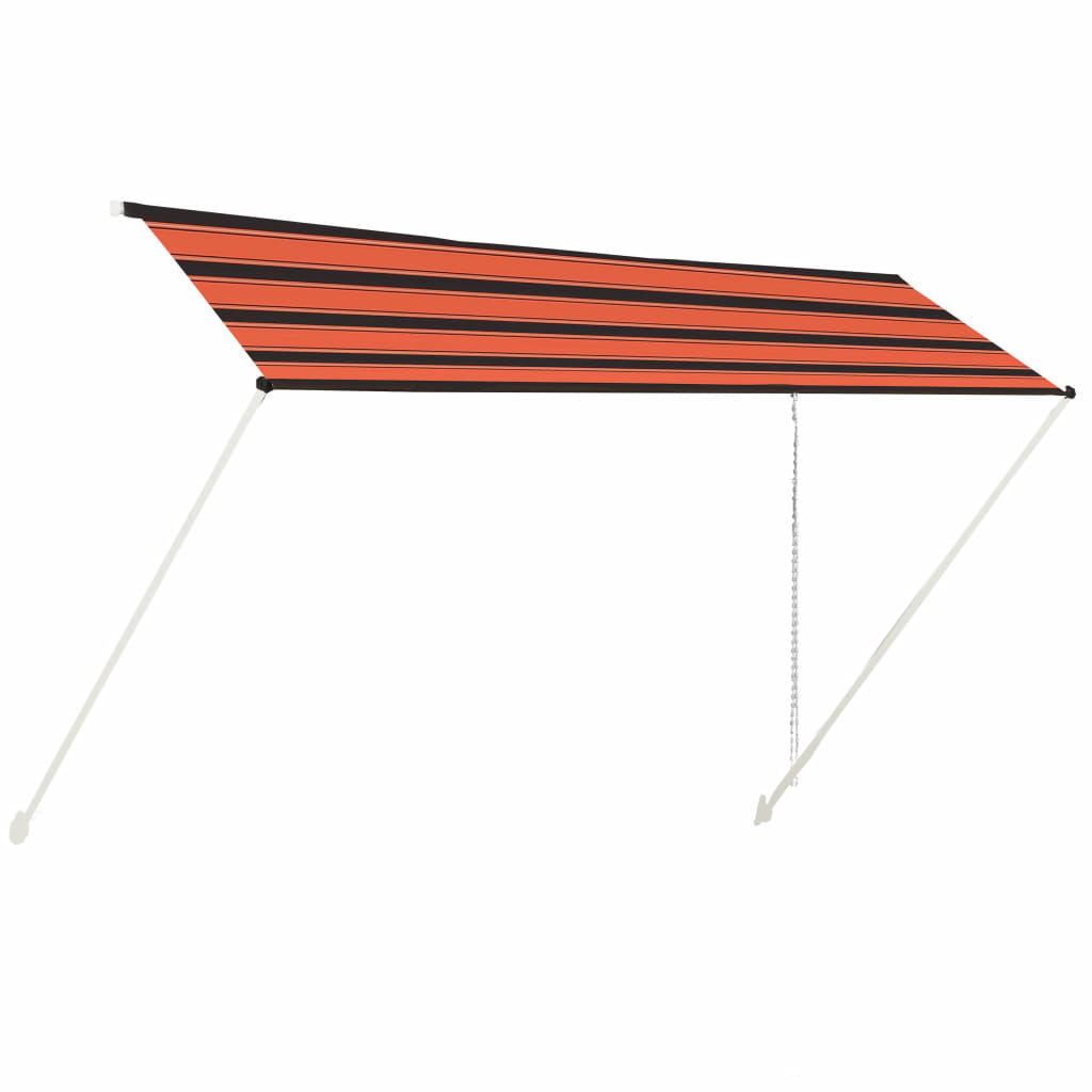 Copertina retractabila, portocaliu si maro, 400 x 150 cm 145899