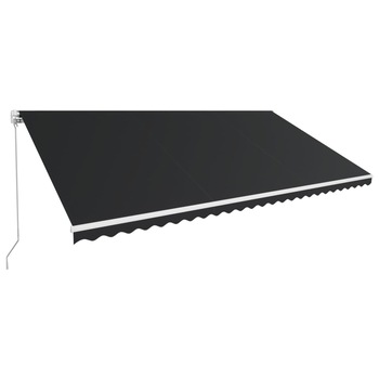 Copertina retractabila manual, antracit, 600 x 300 cm 3051226 Copertina retractabila manual, antracit, 600 x 300 cm 3051226