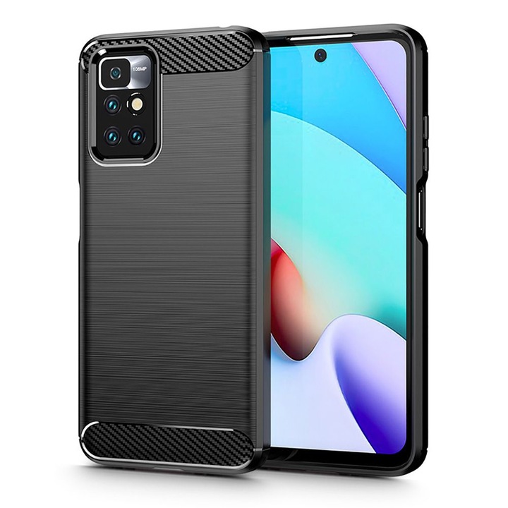 Magas fokú védelemmel ellátott tok Xiaomi Redmi 10 2021/Redmi 10 2022 telefonokhoz, Sol Safe, A47, hőálló műanyag, intenzív sötét