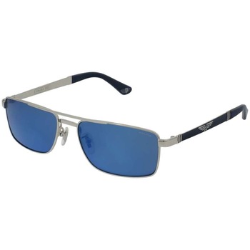 Ochelari de soare Police, SPLB43 - E70B, Argintiu/ Albastru