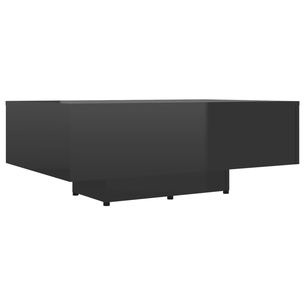 Masuta de cafea vidaXL, PAL, 85 x 55 x 31 cm, Negru extralucios