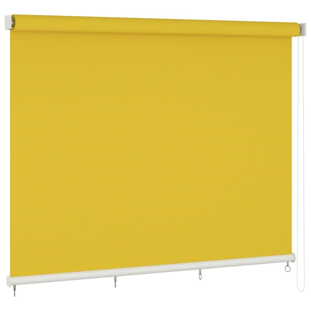 Jaluzea tip rulou de exterior, vidaXL, Polietilena, 400 x 140 cm, Galben