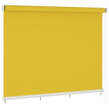 Jaluzea tip rulou de exterior, vidaXL, Polietilena, 350 x 140 cm, Galben Jaluzea tip rulou de exterior, vidaXL, Polietilena, 350 x 140 cm, Galben