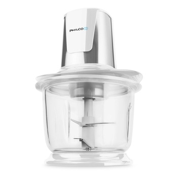 Tocator alimentar Philco PHHB 6910, 400W, bol sticla 1.5 litri, lame otel inoxidabil, alb Tocator alimentar Philco PHHB 6910, 400W, bol sticla 1.5 litri, lame otel inoxidabil, alb