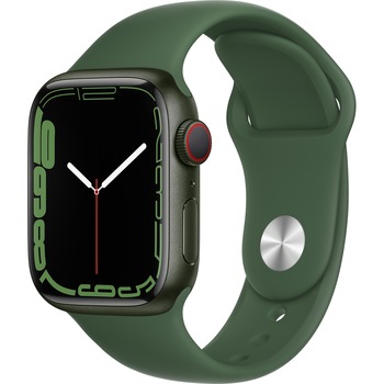 Apple Watch 7, GPS, Cellular, Carcasa Green Aluminium 41mm, Clover Sport Band Apple Watch 7, GPS, Cellular, Carcasa Green Aluminium 41mm, Clover Sport Band