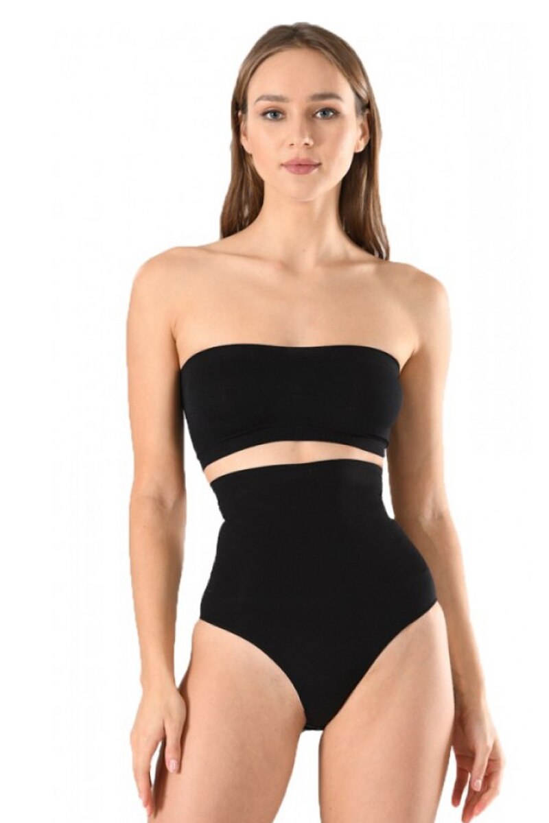 Burtiera modelatoare cu chilot clasic, NBB, Negru