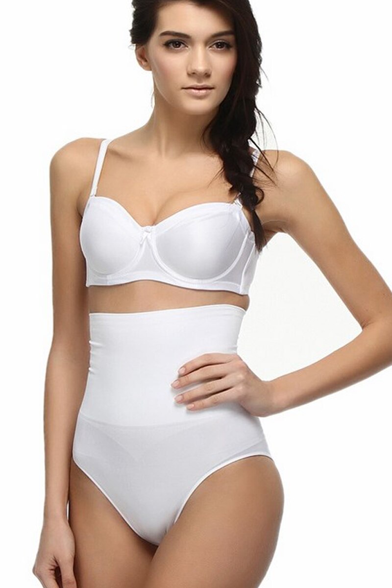 Burtiera modelatoare cu chilot clasic, NBB, Alb