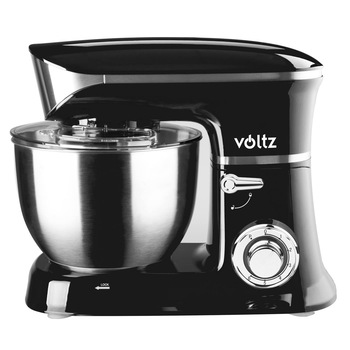 Mixer planetar Voltz V51115B, 1900W, 6.5 litri, Cupa inox, 6 trepte de viteza, Accesorii, Negru Mixer planetar Voltz V51115B, 1900W, 6.5 litri, Cupa inox, 6 trepte de viteza, Accesorii, Negru