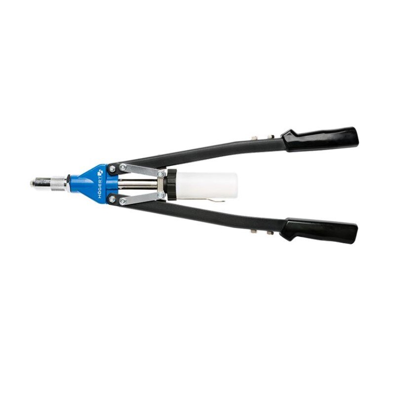 Cleste pentru nituri, Hogert, 530 mm cu cinci capete interschimbabile 3.2-6.4 mm