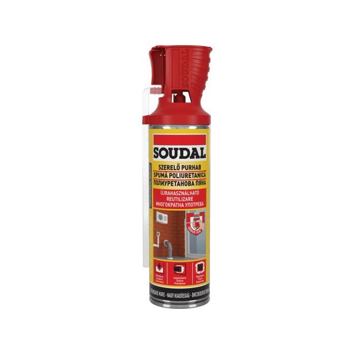 Spuma de montaj PU Genius, cu aplicare manuala, 500ml