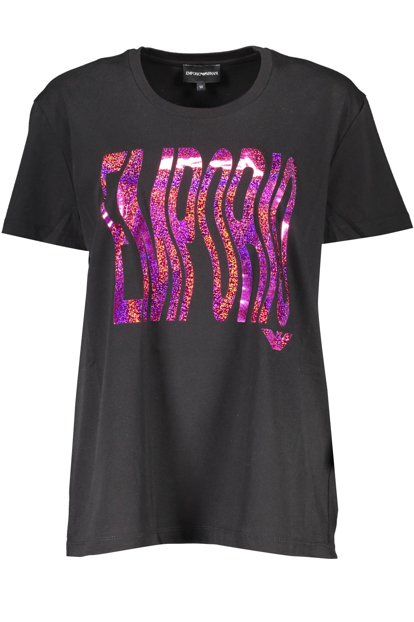 Tricou Dama, EMPORIO ARMANI, 9106472, Logo, Negru, Negru, 50