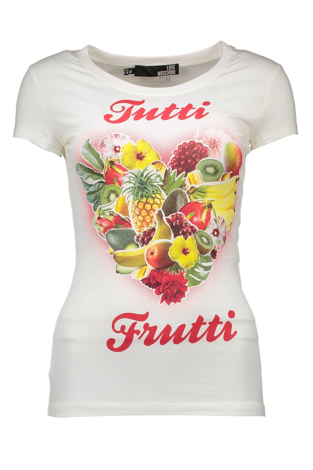 Tricou Dama, LOVE MOSCHINO, 9106636, Logo, Alb, Alb, 40