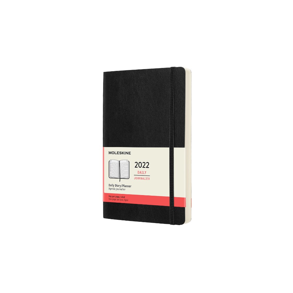 Calendar englezesc Moleskine, 12 Luni, 2022, 13x21 cm, Negru eMAG.ro
