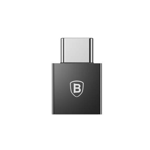 Adaptor USB la USB Type-C Baseus Exquisite, 2.4A, Negru