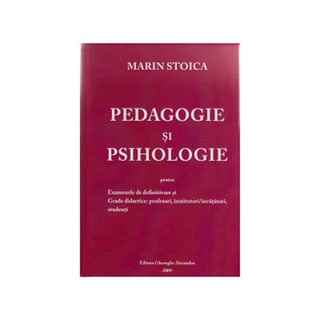 Pedagogie Si Psihologie Marin Stoica Emag Ro